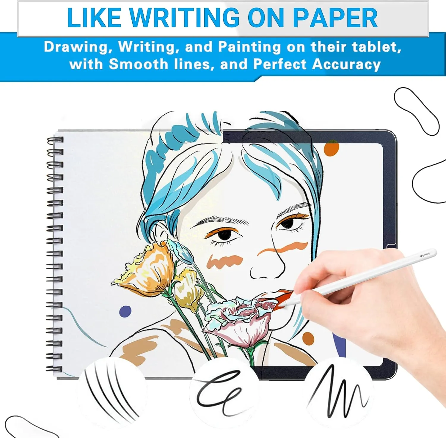 ZOEGAA Paper Screen Protector Compatible with Galaxy Tab S6 Lite 10.4 inch 2024, Matte Samsung S6 Lite Screen Protector Anti-Glare Anti-Blue Light,for Write and Draw on Paper Compatible with S Pen