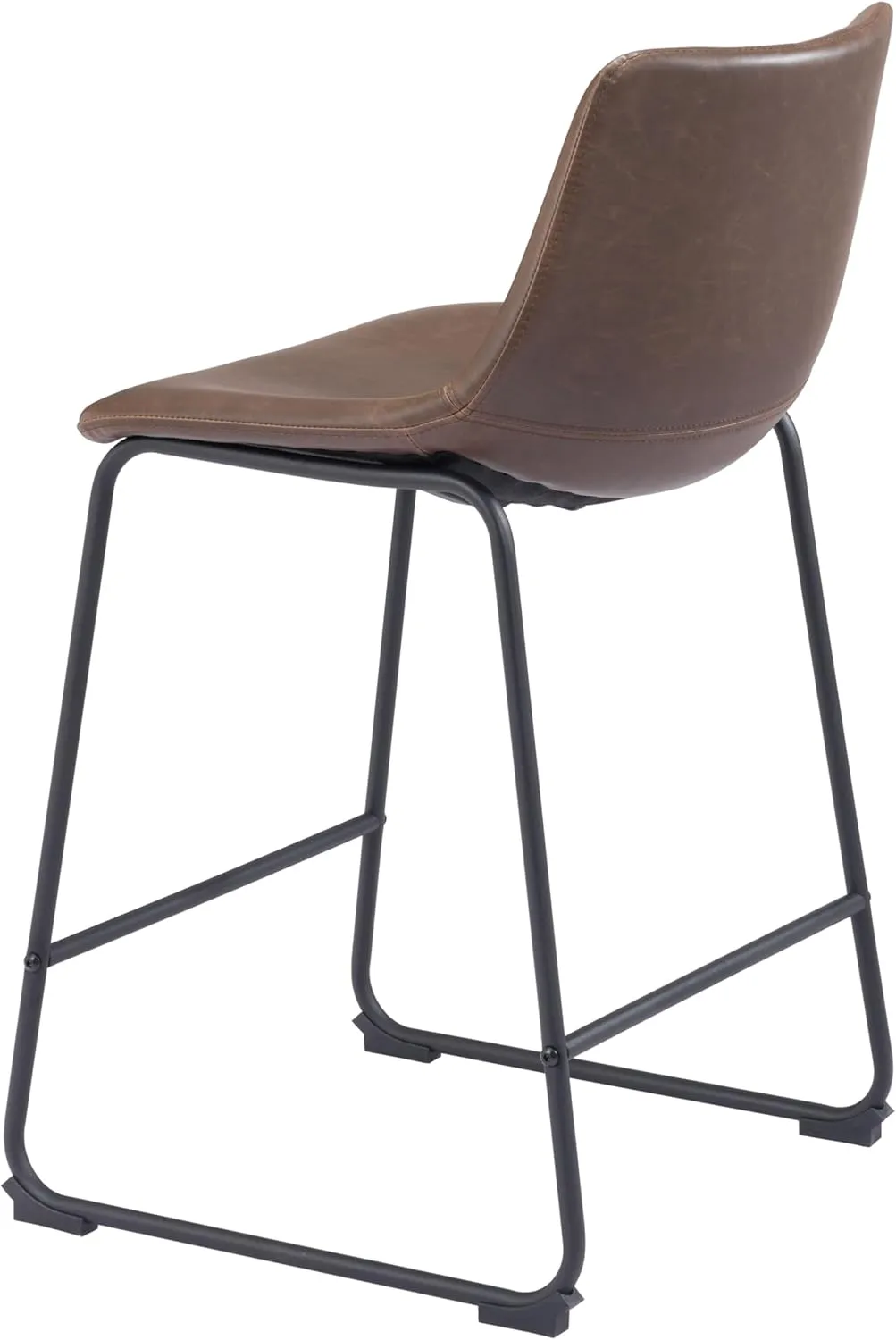 Zuo Modern Counter Chair Set, Vintage Espresso, Black