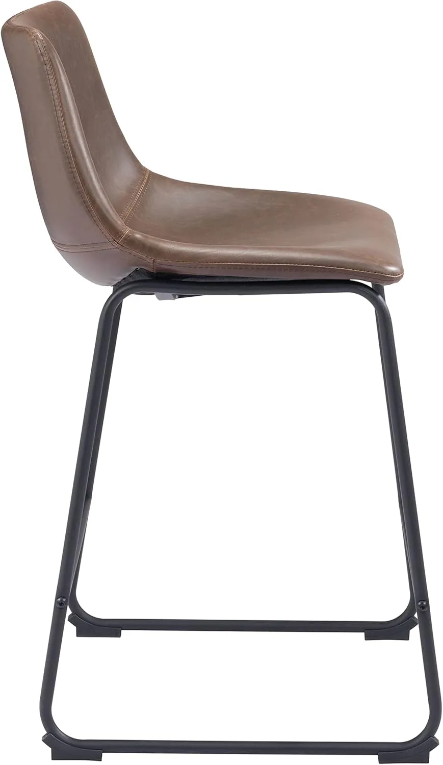 Zuo Modern Counter Chair Set, Vintage Espresso, Black